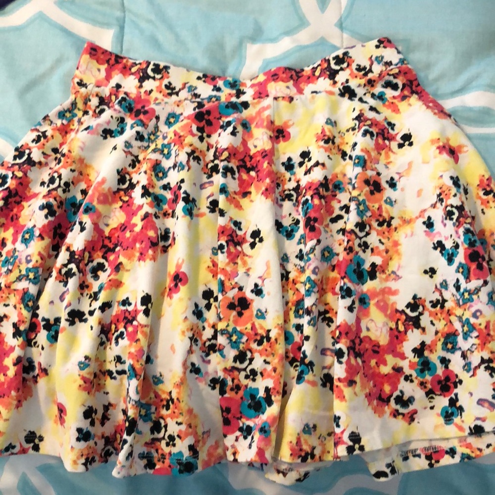 floral printed skirt